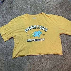 Monsters university crop top size XL